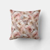 Rustic Pink Floral クッション (裏面)