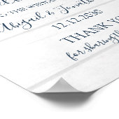 Rustic Pink Floral Spring Wedding Welcome ポスター (角)