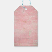 Rustic Pink Western Floral Happy Sweet Sixteen ギフトタグ (裏面)