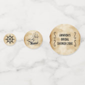 Rustic Pirate Ship Theme Bridal Shower コンフェッティ (裏面)