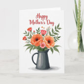 Rustic Pitcher Mothers Day Card カード (正面)