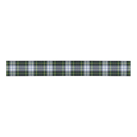 Rustic Plaid Gordon Check Tartan グログランリボン (正面)