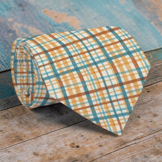 Rustic Plaid Pattern Necktie Tie ネクタイ