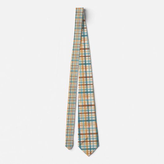 Rustic Plaid Pattern Necktie Tie ネクタイ (裏面)
