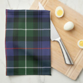 Rustic Plaid Purple and Green Tartan キッチンタオル (四つ折り)