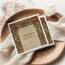 Rustic Pomegranate Vintage Baby Shower