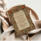 Rustic Pomegranate Vintage Baby Shower 招待状