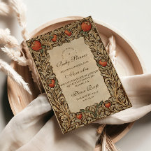 Rustic Pomegranate Vintage Baby Shower