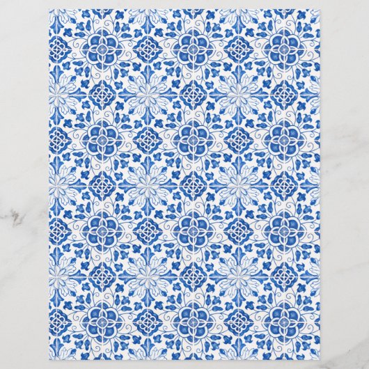 Rustic Portuguese Tiles Mediterranean Wedding (裏面)
