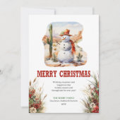 Rustic prairie Christmas greeting card download シーズンカード (正面)