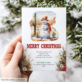 Rustic prairie Christmas greeting card download シーズンカード