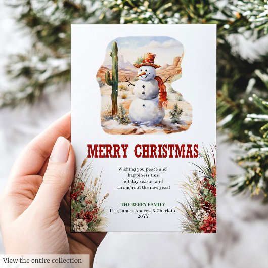 Rustic prairie Christmas greeting card download シーズンカード