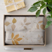 Rustic Pressed Leaves Pattern –Autumn Botanical 10 薄葉紙 (ギフト)