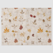 Rustic Pressed Leaves Pattern –Autumn Botanical 10 薄葉紙 (正面)