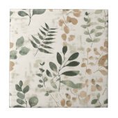 Rustic Pressed Leaves Pattern –Autumn Botanical 15 タイル (正面)