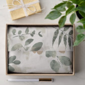 Rustic Pressed Leaves Pattern –Autumn Botanical 15 薄葉紙 (ギフト)