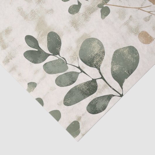 Rustic Pressed Leaves Pattern –Autumn Botanical 15 薄葉紙 (詳細)