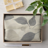 Rustic Pressed Leaves Pattern – Autumn Botanical 7 薄葉紙 (ギフト)