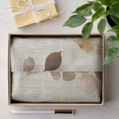 Rustic Pressed Leaves Pattern – Autumn Botanical 9 薄葉紙 (ギフト)