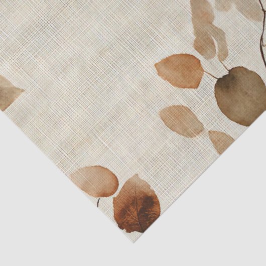 Rustic Pressed Leaves Pattern – Autumn Botanical 9 薄葉紙 (詳細)