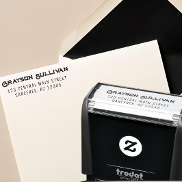 Rustic Professional Address セルフインキングスタンプ