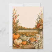 Rustic Pumpkin Patch Fall Autumn Party 招待状 (裏面)