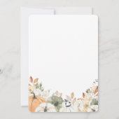 Rustic Pumpkin Thanksgiving Dinner Invitation 招待状 (裏面)