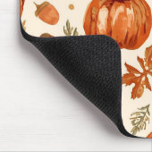 Rustic Pumpkins & Acorns Cozy Mouse Pad マウスパッド (コーナー)