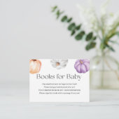 Rustic Pumpkins ORANGE PURPLE WHITE Book Request  エンクロージャーカード (スタンド正面)