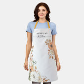 Rustic Pumpkins Thanksgiving All-Over Print Apron エプロン (着用した状態)