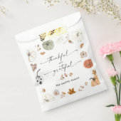 Rustic Pumpkins Thanksgiving Dinner Favor Bags フェイバーバッグ (封をした状態)
