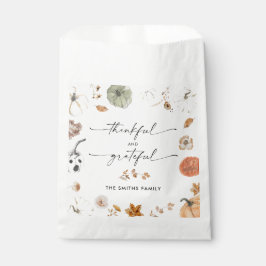 Rustic Pumpkins Thanksgiving Dinner Favor Bags フェイバーバッグ