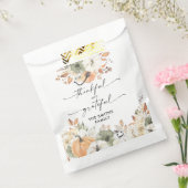 Rustic Pumpkins Thanksgiving Dinner Favor Bags フェイバーバッグ (封をした状態)