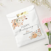 Rustic Pumpkins Thanksgiving Dinner Favor Bags フェイバーバッグ (封をした状態)