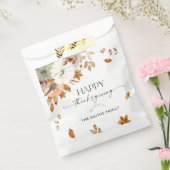 Rustic Pumpkins Thanksgiving Dinner Favor Bags フェイバーバッグ (封をした状態)