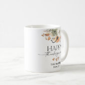 Rustic Pumpkins Thanksgiving Dinner Mug コーヒーマグカップ (正面右)