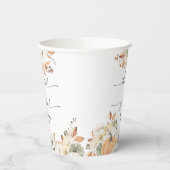 Rustic Pumpkins Thanksgiving Dinner Paper cup 紙コップ (左)