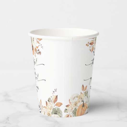 Rustic Pumpkins Thanksgiving Dinner Paper cup 紙コップ (右)