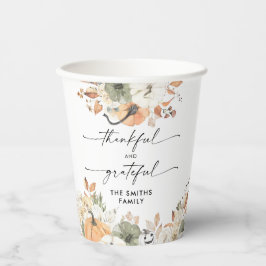 Rustic Pumpkins Thanksgiving Dinner Paper cup 紙コップ