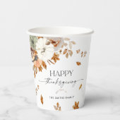 Rustic Pumpkins Thanksgiving Dinner Paper cup 紙コップ (裏面)