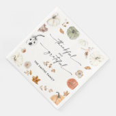 Rustic Pumpkins Thanksgiving Dinner Paper Napkin (コーナー)