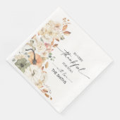 Rustic Pumpkins Thanksgiving Dinner Paper Napkin (コーナー)