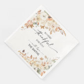 Rustic Pumpkins Thanksgiving Dinner Paper Napkin (コーナー)