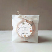 Rustic Pumpkins Thanksgiving Dinner Sticker ラウンドシール