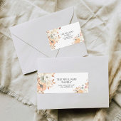 Rustic Pumpkins Thanksgiving Return Address Label ラベル