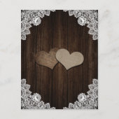 Rustic Purple and Blue Floral Enclosure Card エンクロージャーカード (裏面)