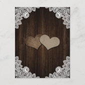 Rustic Purple and Blue Floral Enclosure Card エンクロージャーカード (裏面)