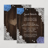Rustic Purple and Blue Floral Enclosure Card エンクロージャーカード (正面/裏面)