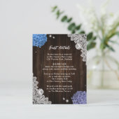 Rustic Purple and Blue Floral Enclosure Card エンクロージャーカード (スタンド正面)