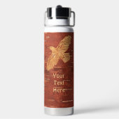 Rustic Raven On Inner Birch Bark ウォーターボトル (背面)